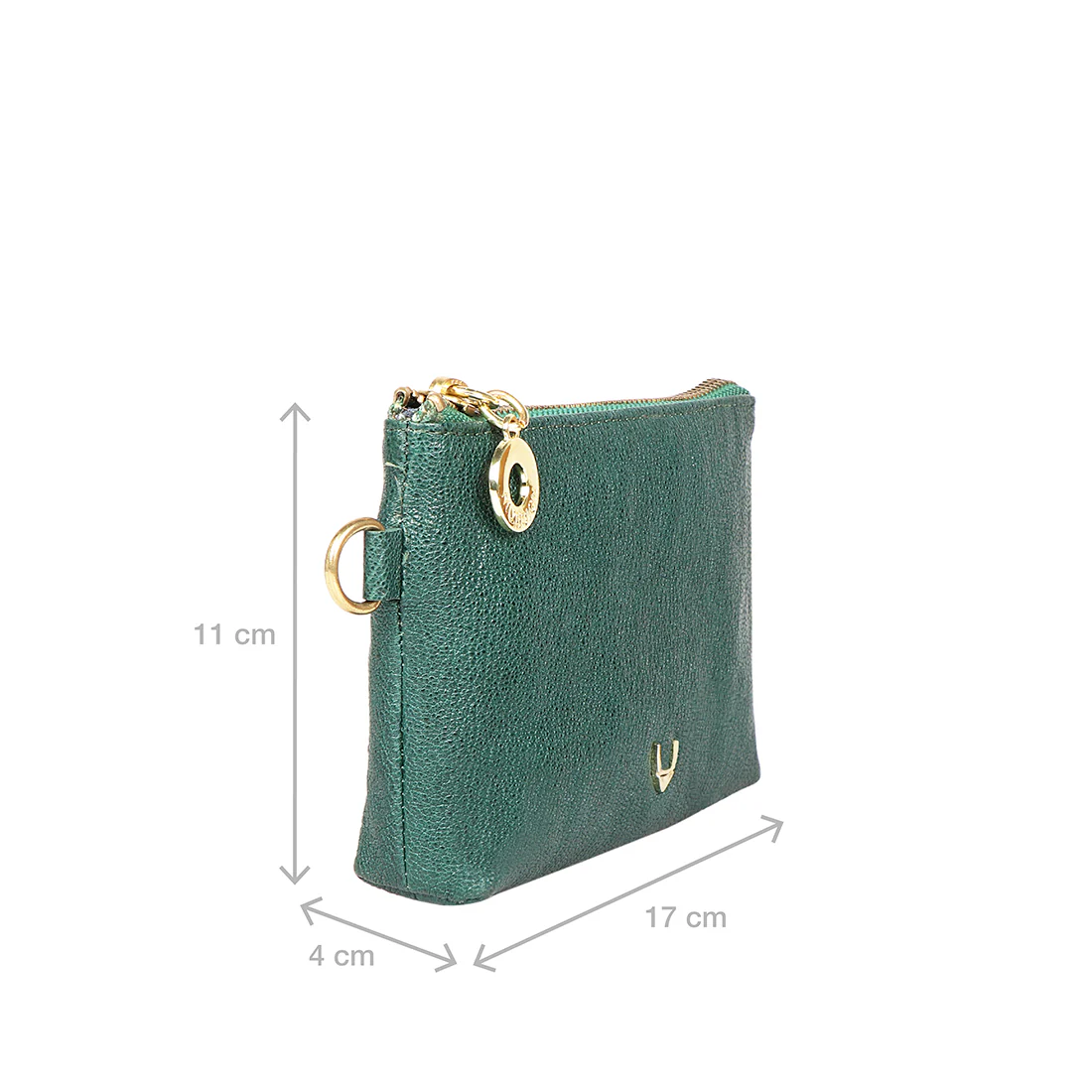 Merry Green Leather Wrist Pouch - Image 4