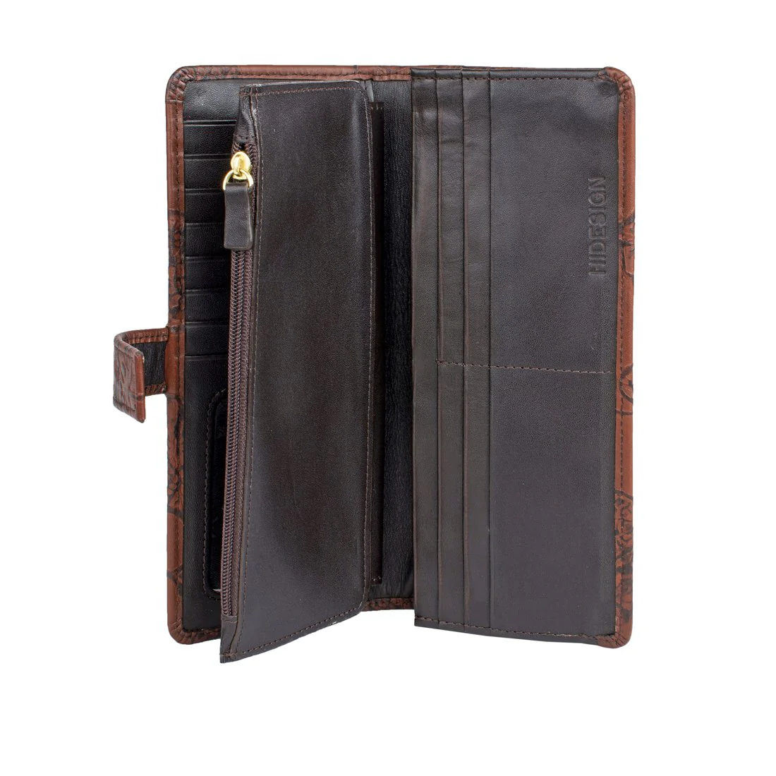 Meryl W3 Tan Leather Bi-Fold Wallet - Image 5