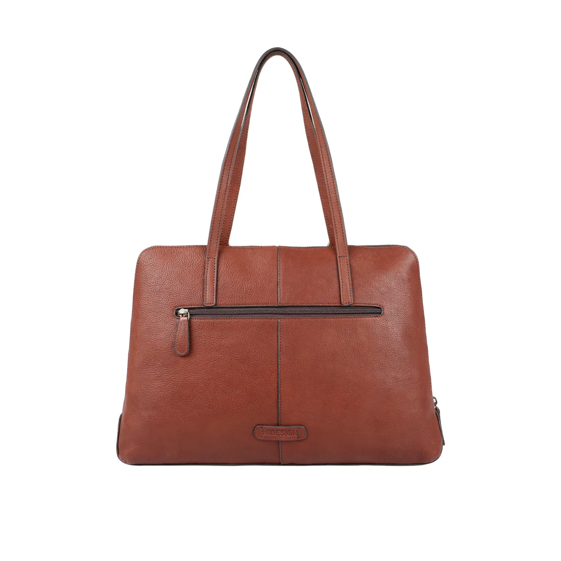 Metal 03 Brown Leather Laptop Bag - Image 4