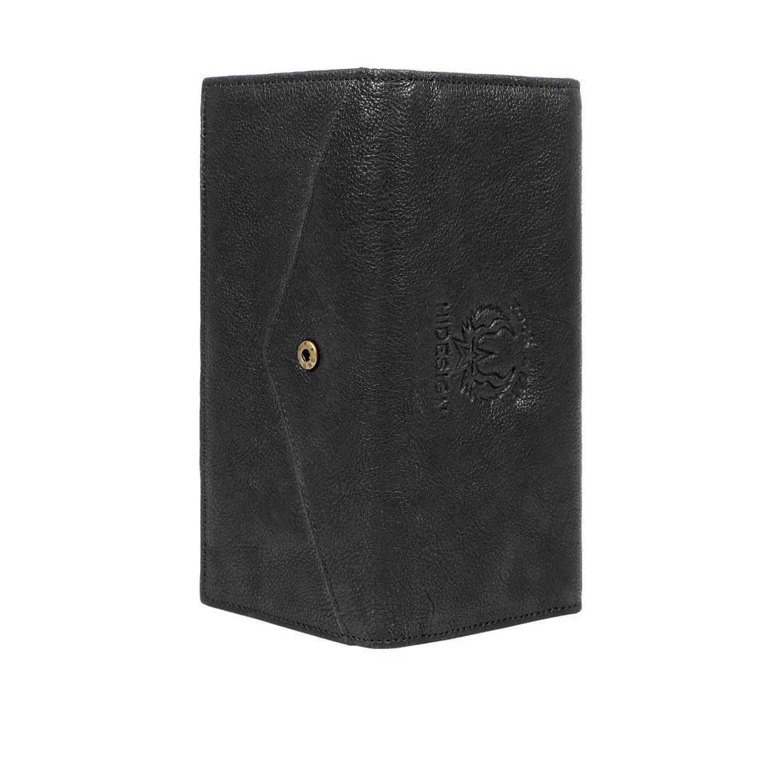 Metal W2  Black Leather Trifold Wallet - Image 6