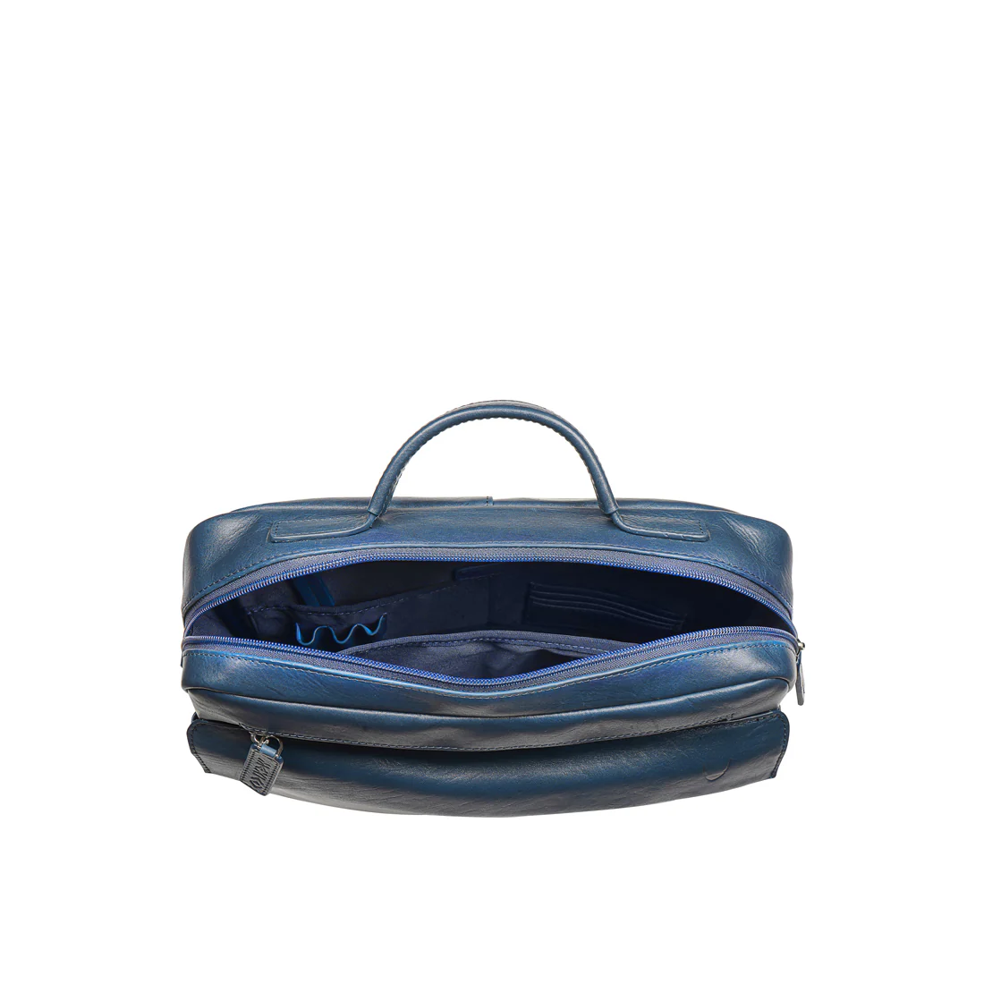 Mezcal 02 Blue Leather Briefcase - Image 7