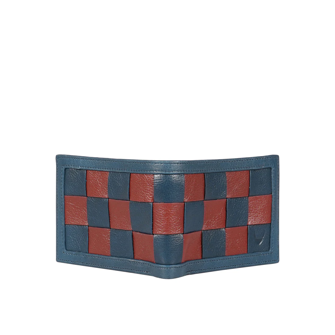 Mezcal W2 Blue Leather Bi-Fold Wallet - Image 8