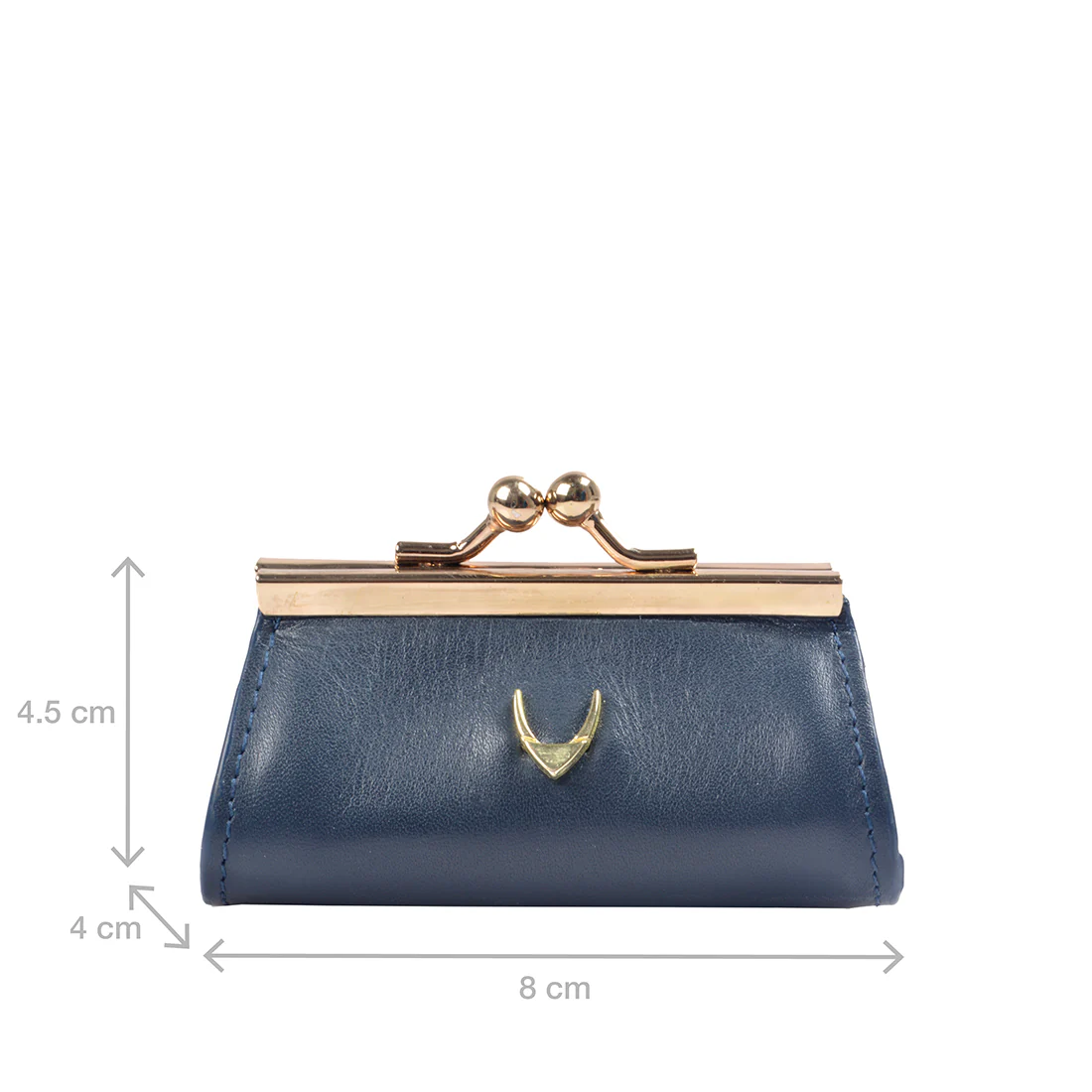 Mia Blue Leather Coin Pouch - Image 2