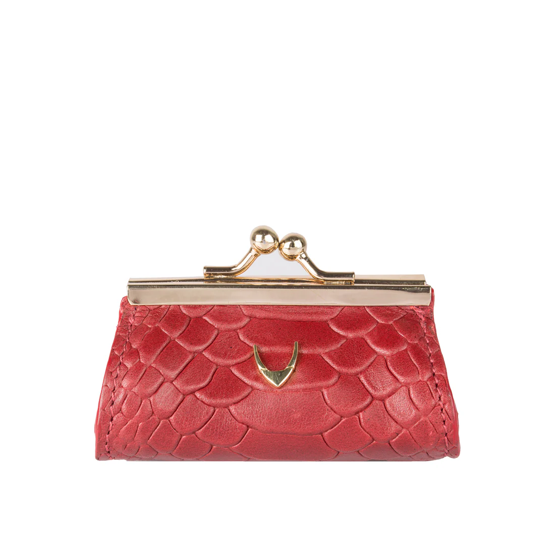 Mia Red Leather Coin Pouch