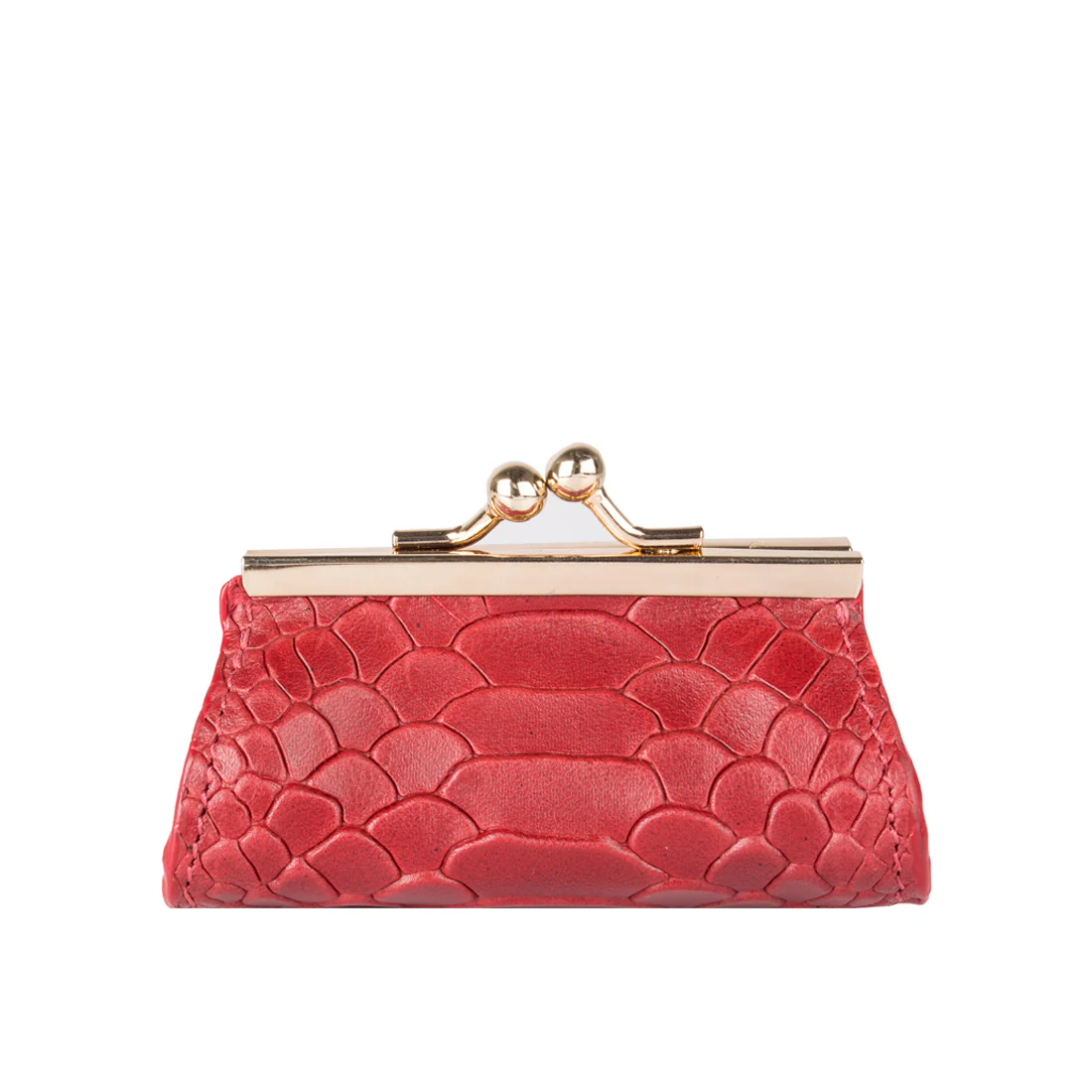 Mia Red Leather Coin Pouch - Image 3