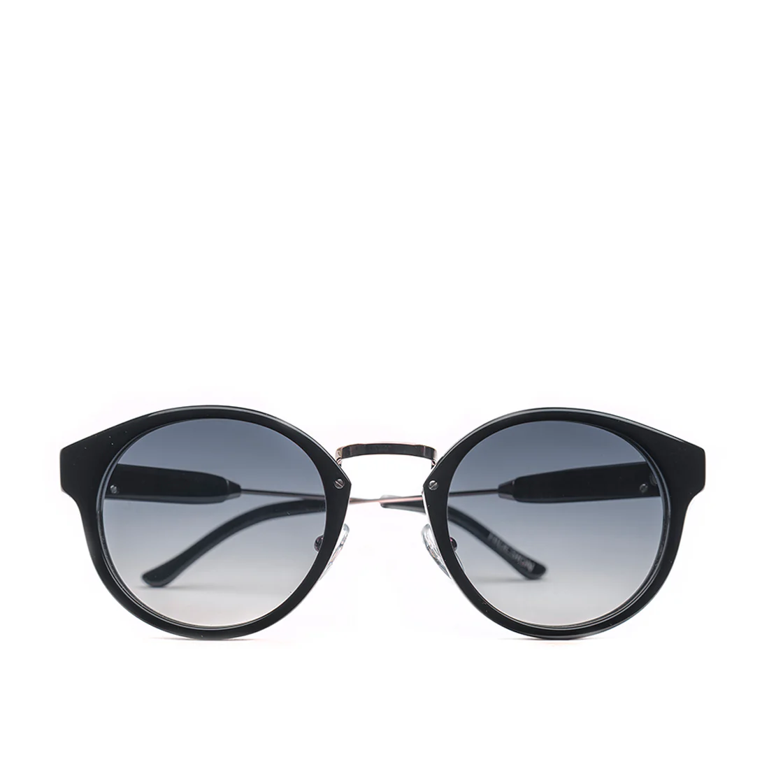 Miami Women's Black Round Sunglasses - Image 2
