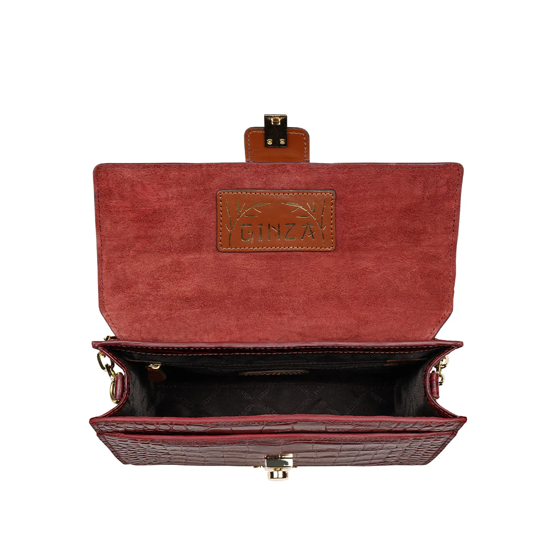 Michiko 01 Red Leather Crossbody - Image 6