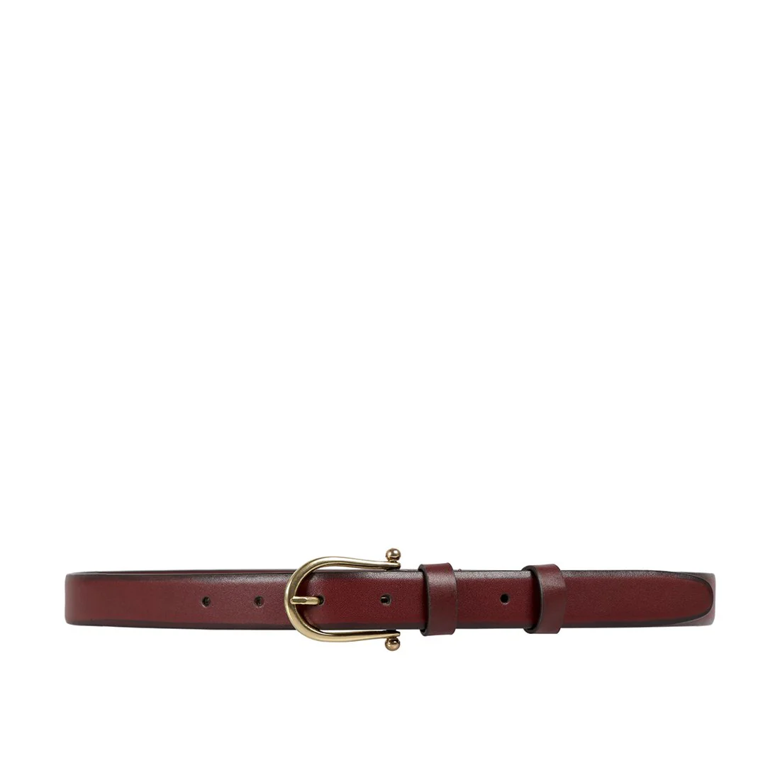 Mikasa Women's Marsala Non Reversible Leather Belt