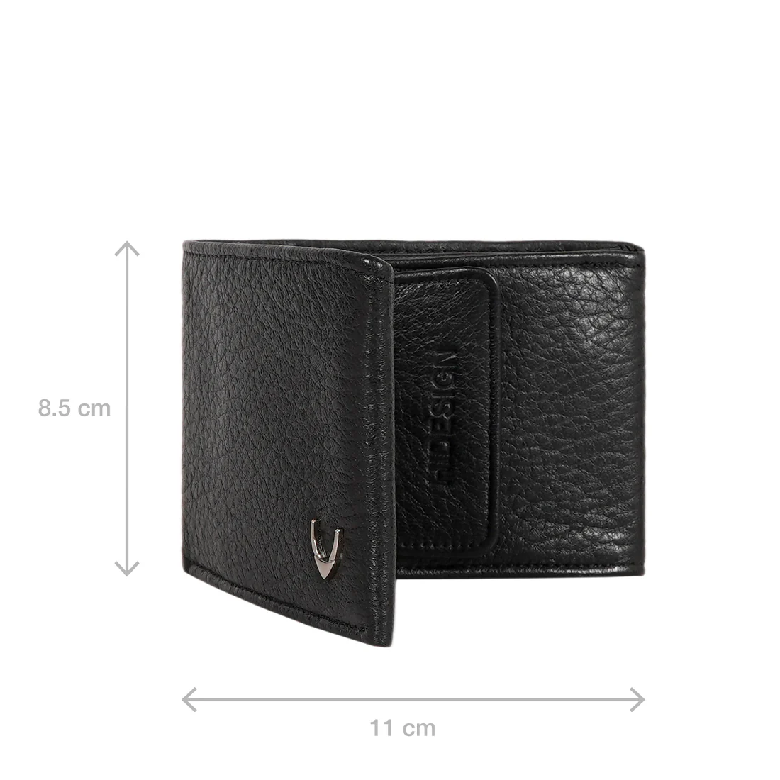 Milos W2 Black Leather Bi-Fold Wallet - Image 8