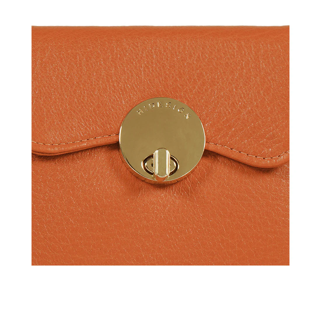 Milos W4 Orange Leather Bi-Fold Wallet - Image 8
