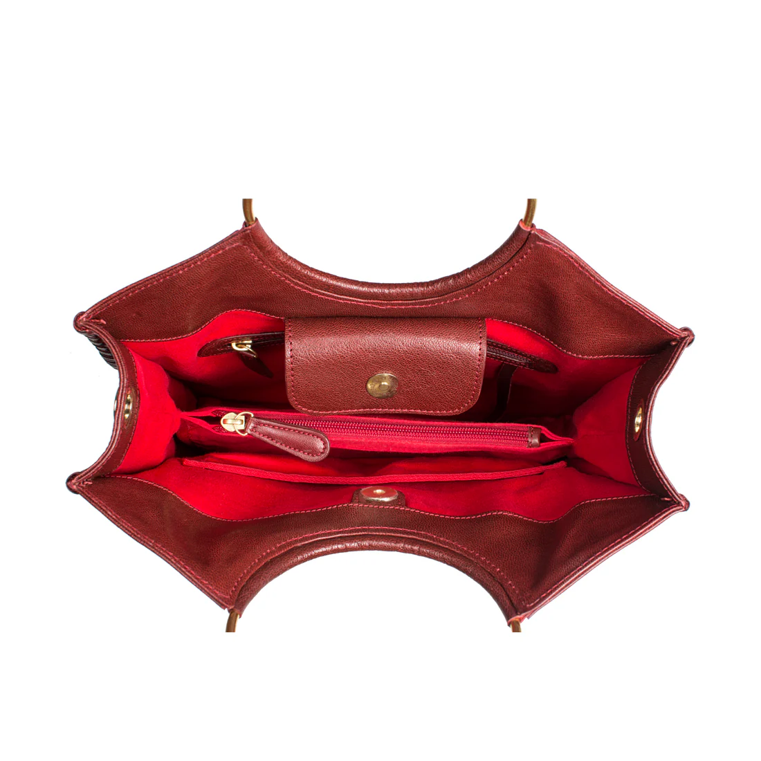 Mimosa 01 Marsala Leather Satchel - Image 5