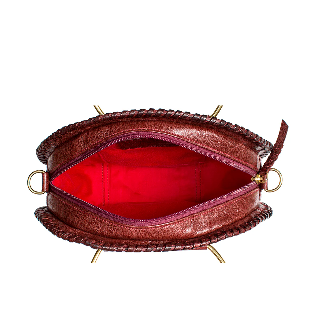 Mimosa 02 Marsala Leather Satchel - Image 4