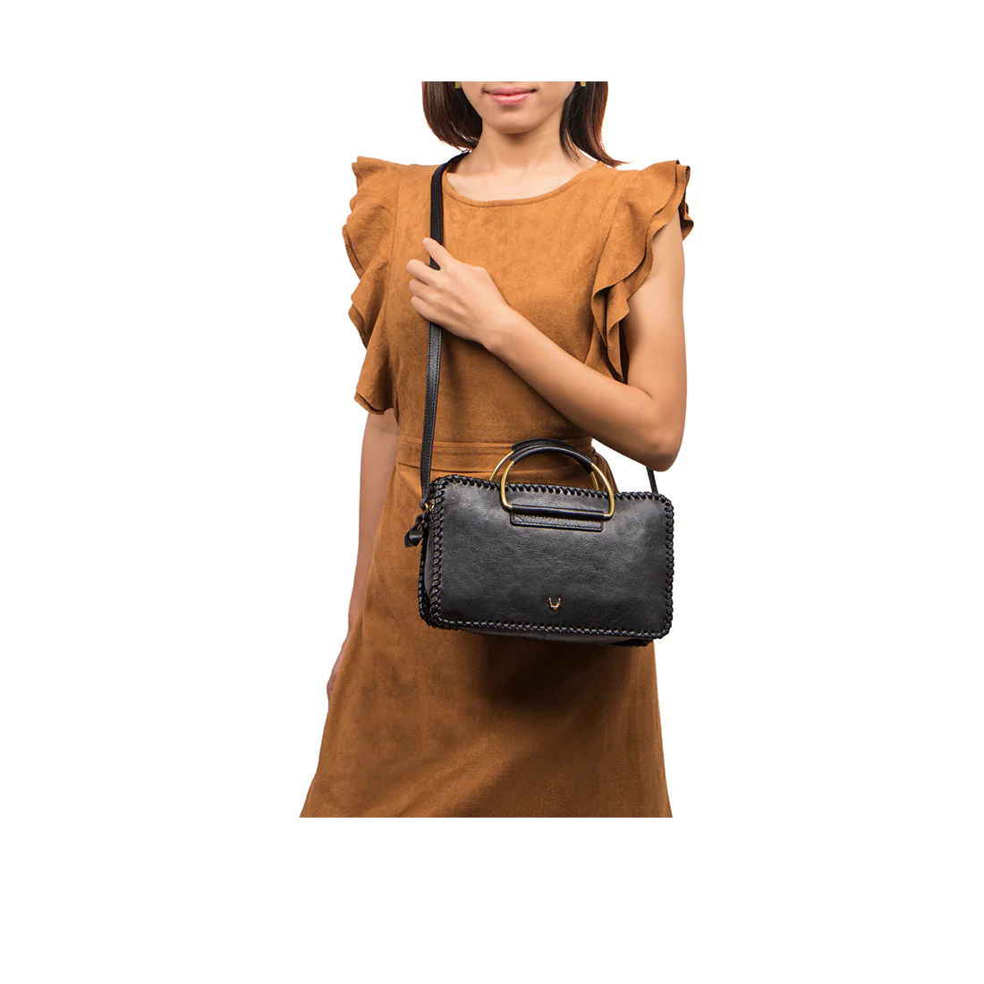 Mimosa 03 Black Leather Satchel - Image 6