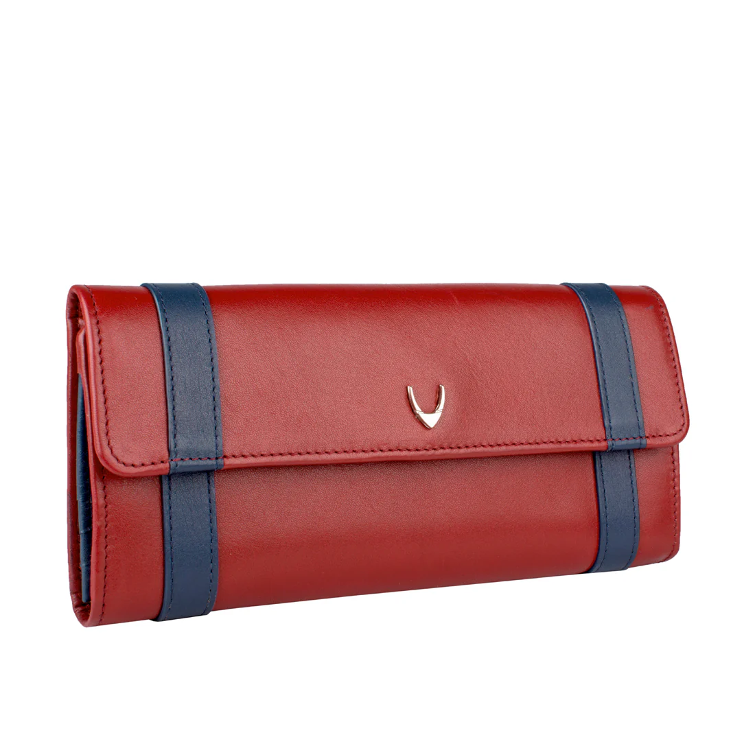 Missy W3  Red Leather Trifold Wallet - Image 3