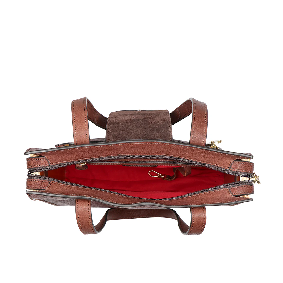 Mitzu 02 Brown Leather Tote Bag - Image 4