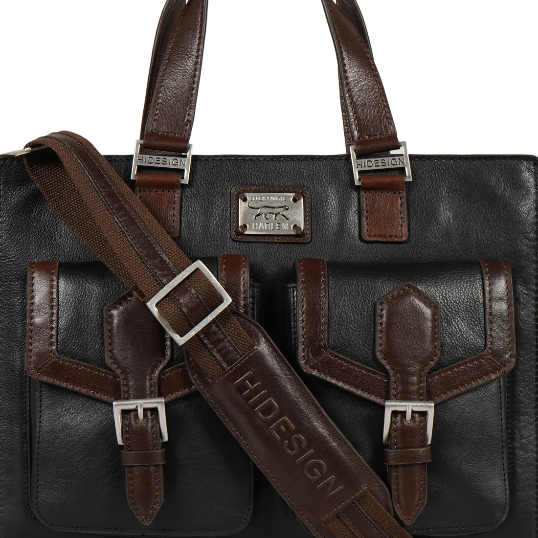 Mj 02 Black Leather Briefcase - Image 6