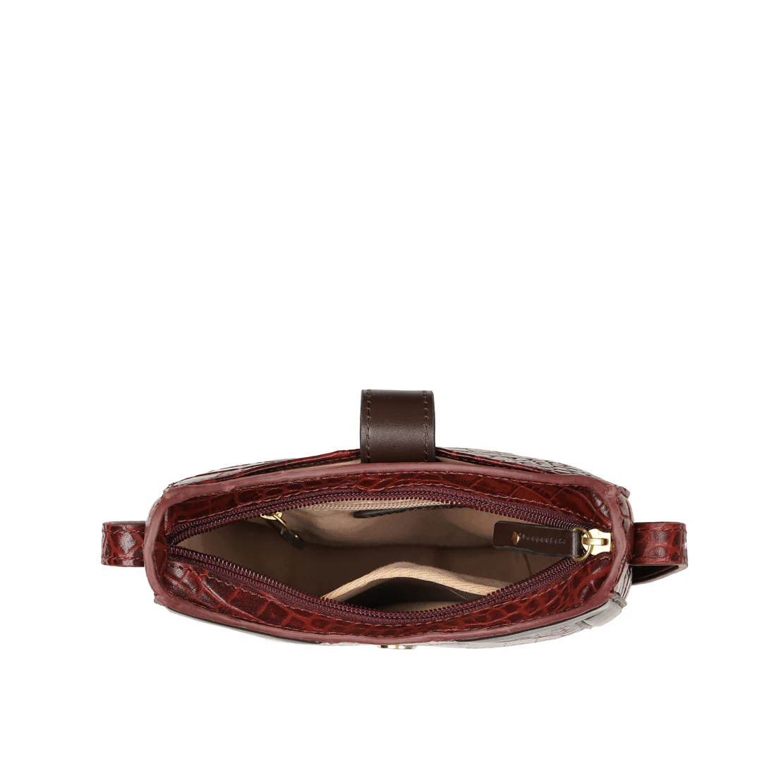 Moemie 06 Red Leather Sling Bag - Image 5