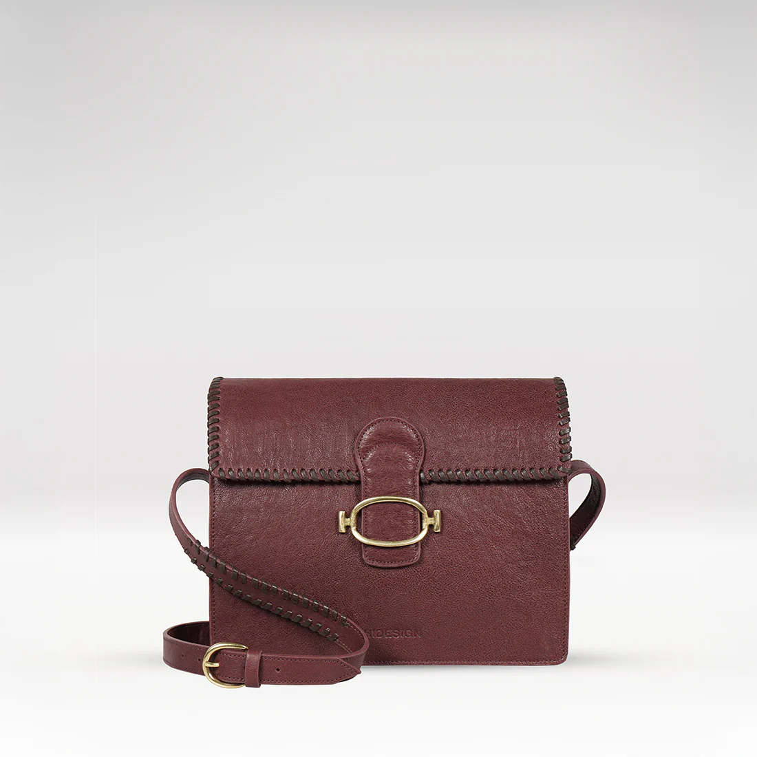 Moon 02 Red Leather Crossbody