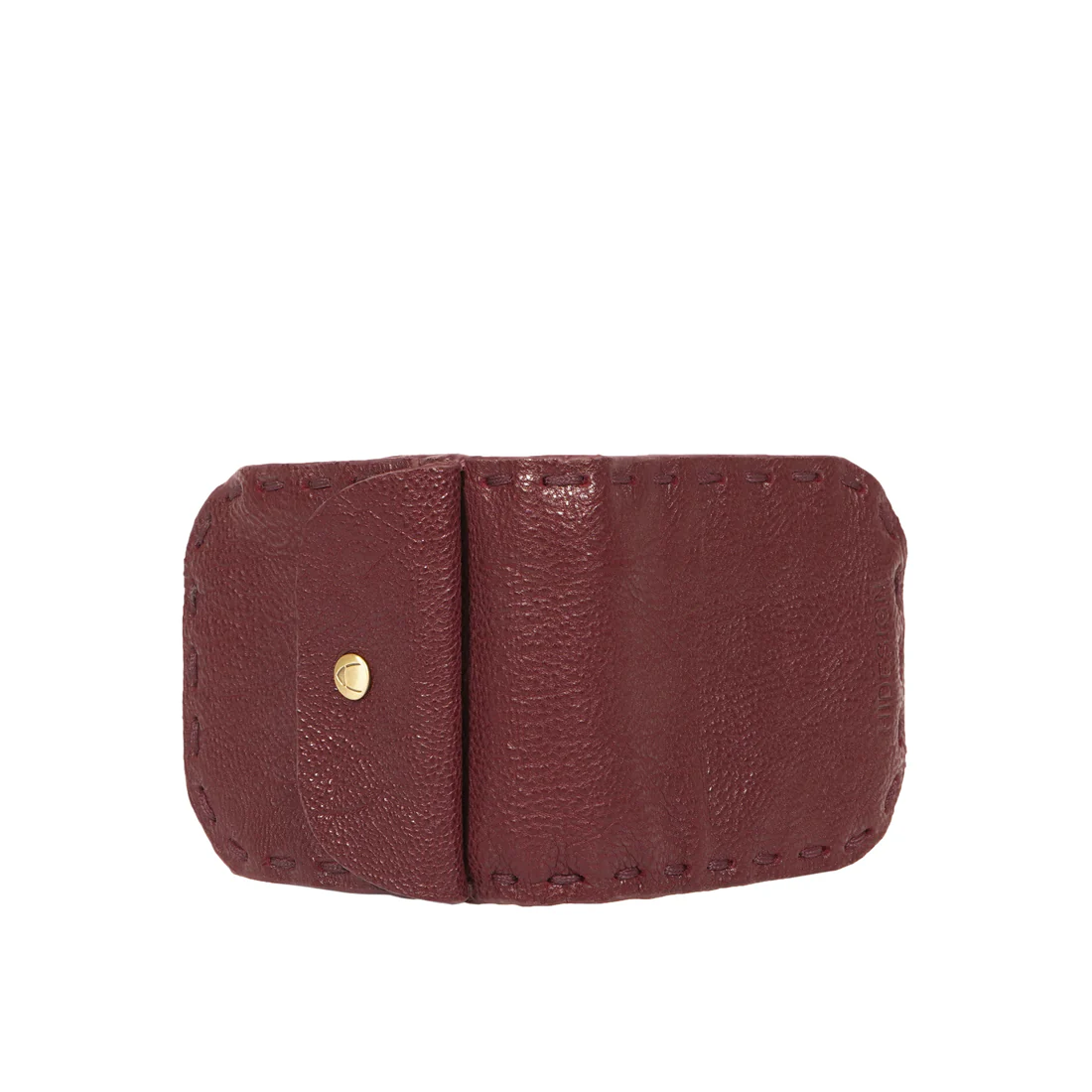 Moon W1 Red Leather Bi-Fold Wallet - Image 5
