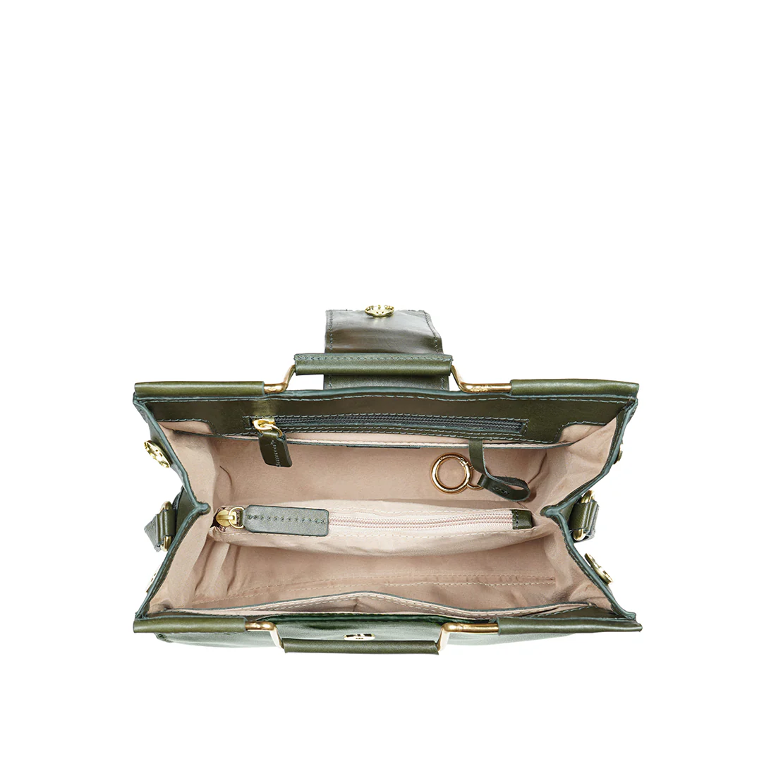 Mosaic 01 Green Leather Sling Bag - Image 6