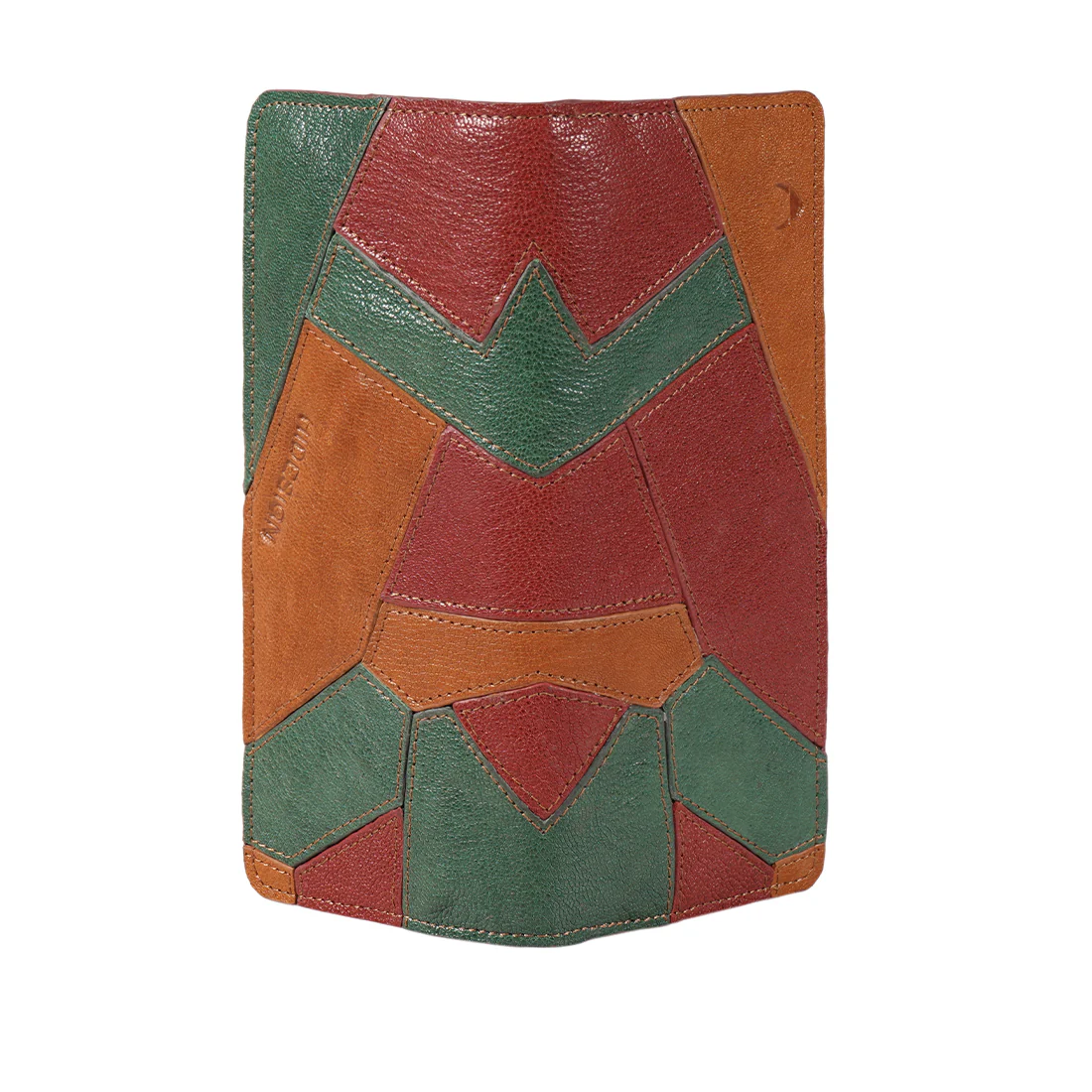 Mosaic W1 Red Leather Bi-Fold Wallet - Image 6