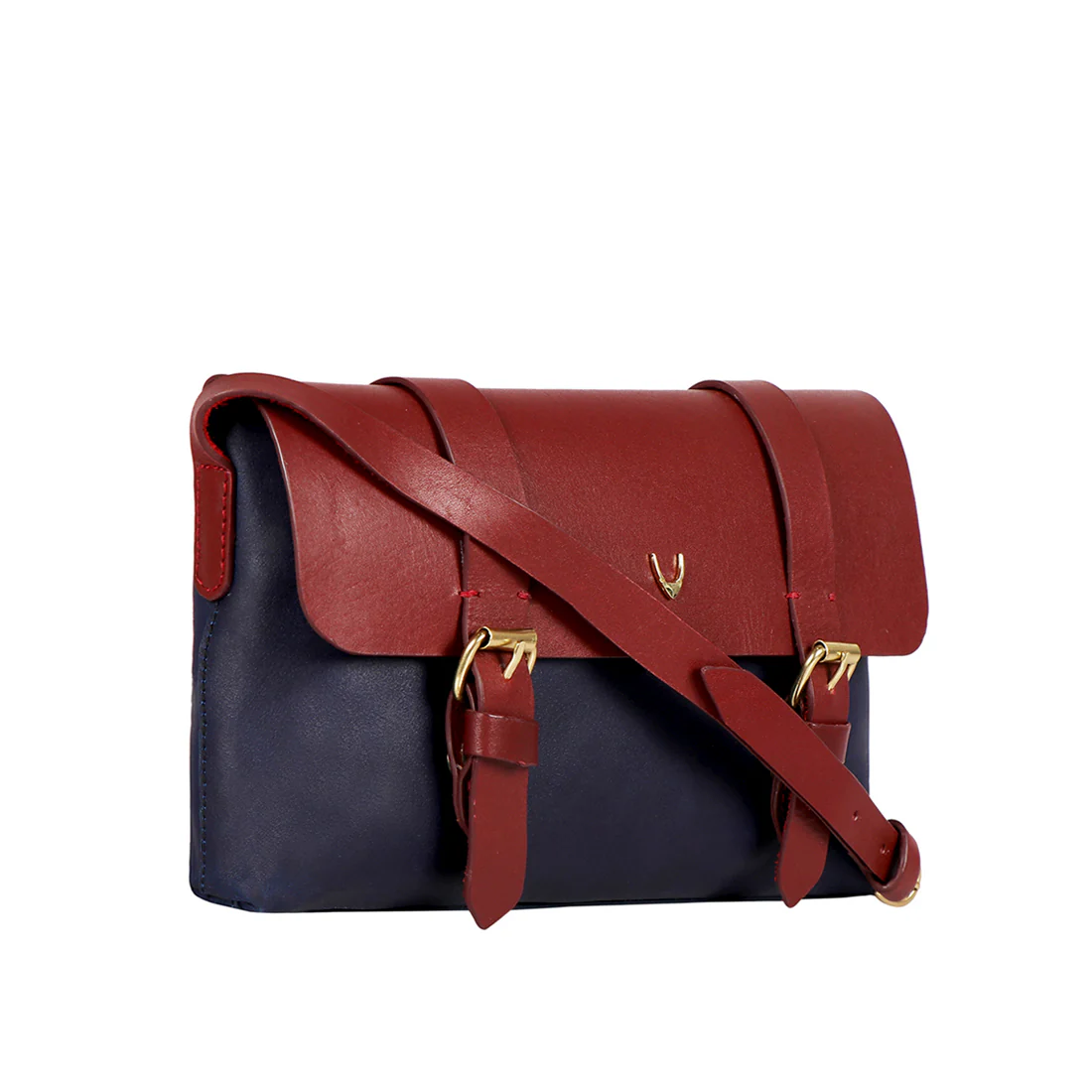 Motor 03 Blue Leather Sling Bag - Image 2