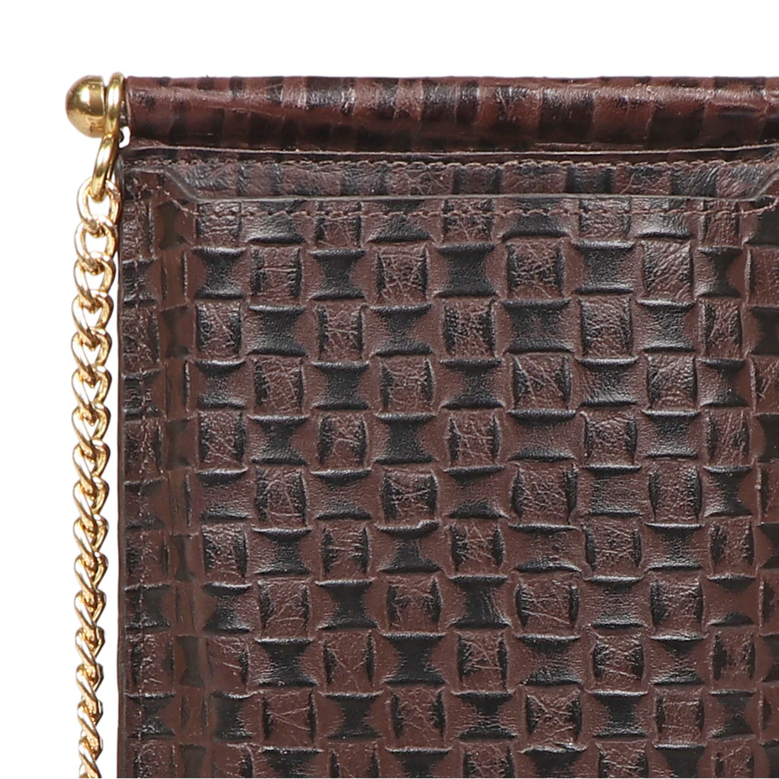 Mykonos Brown Leather Sling Bag - Image 4