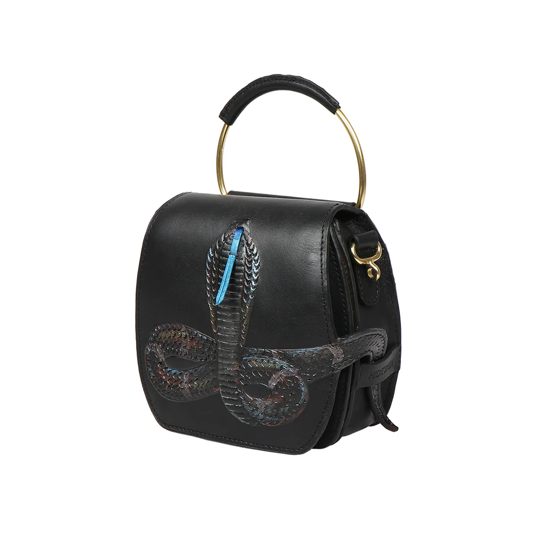 Naia 02 Black Leather Sling Bag - Image 5