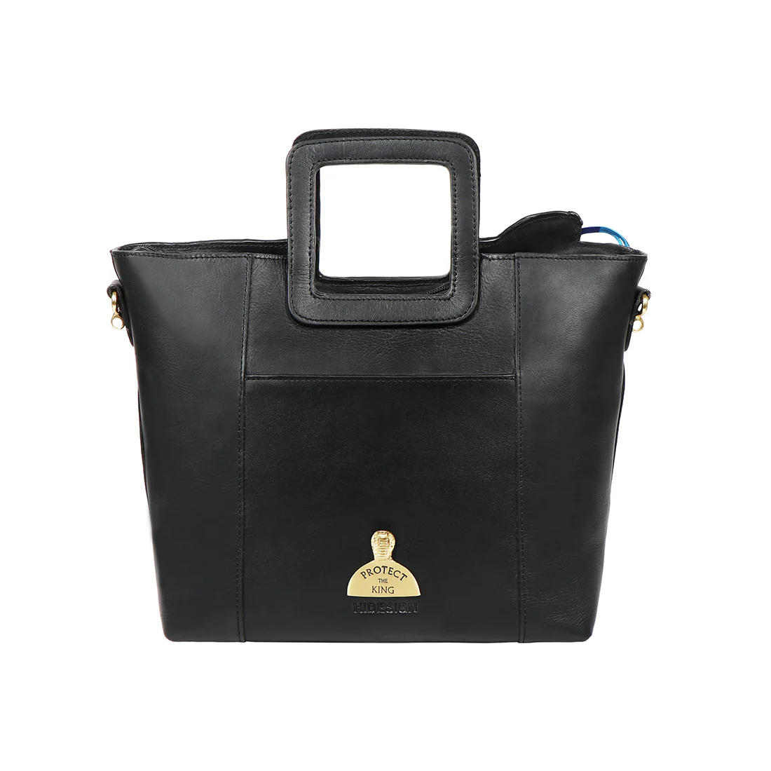 Naia 03 Black Leather Shoulder Bag - Image 4