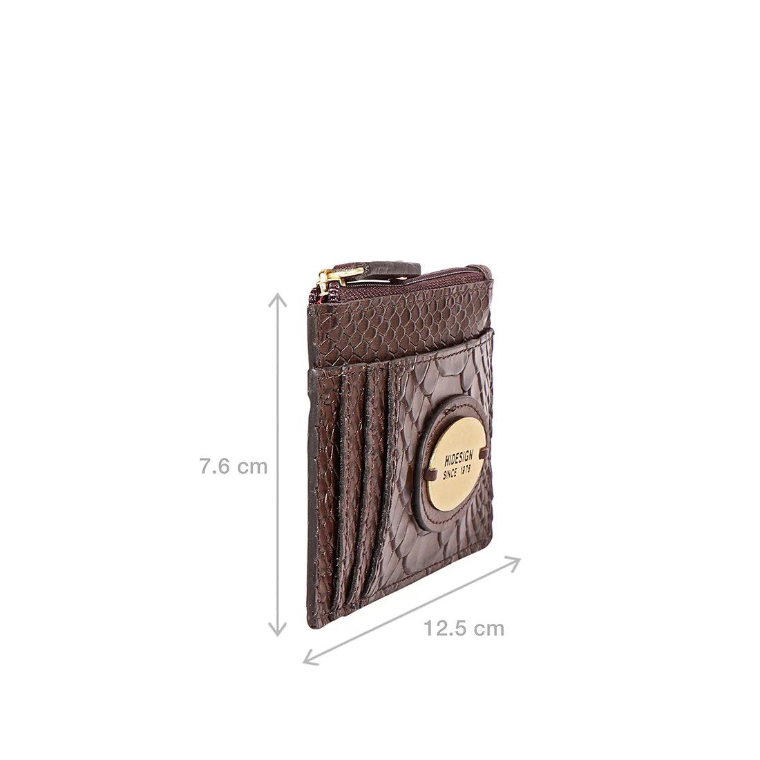 Natalie W1 Brown Leather Card Holder - Image 3