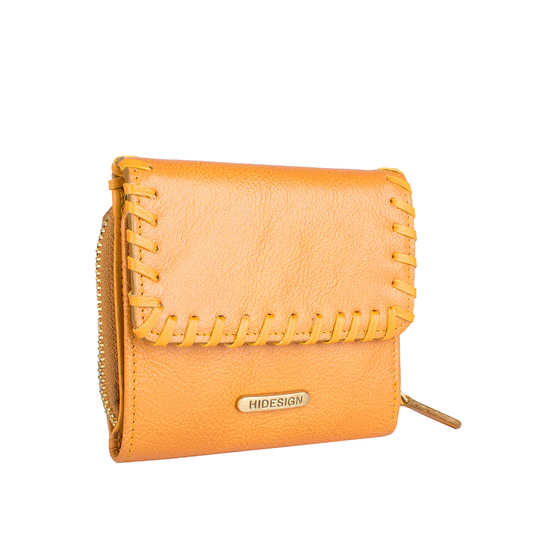 Naturale W1 Brown Leather Trifold Wallet - Image 2