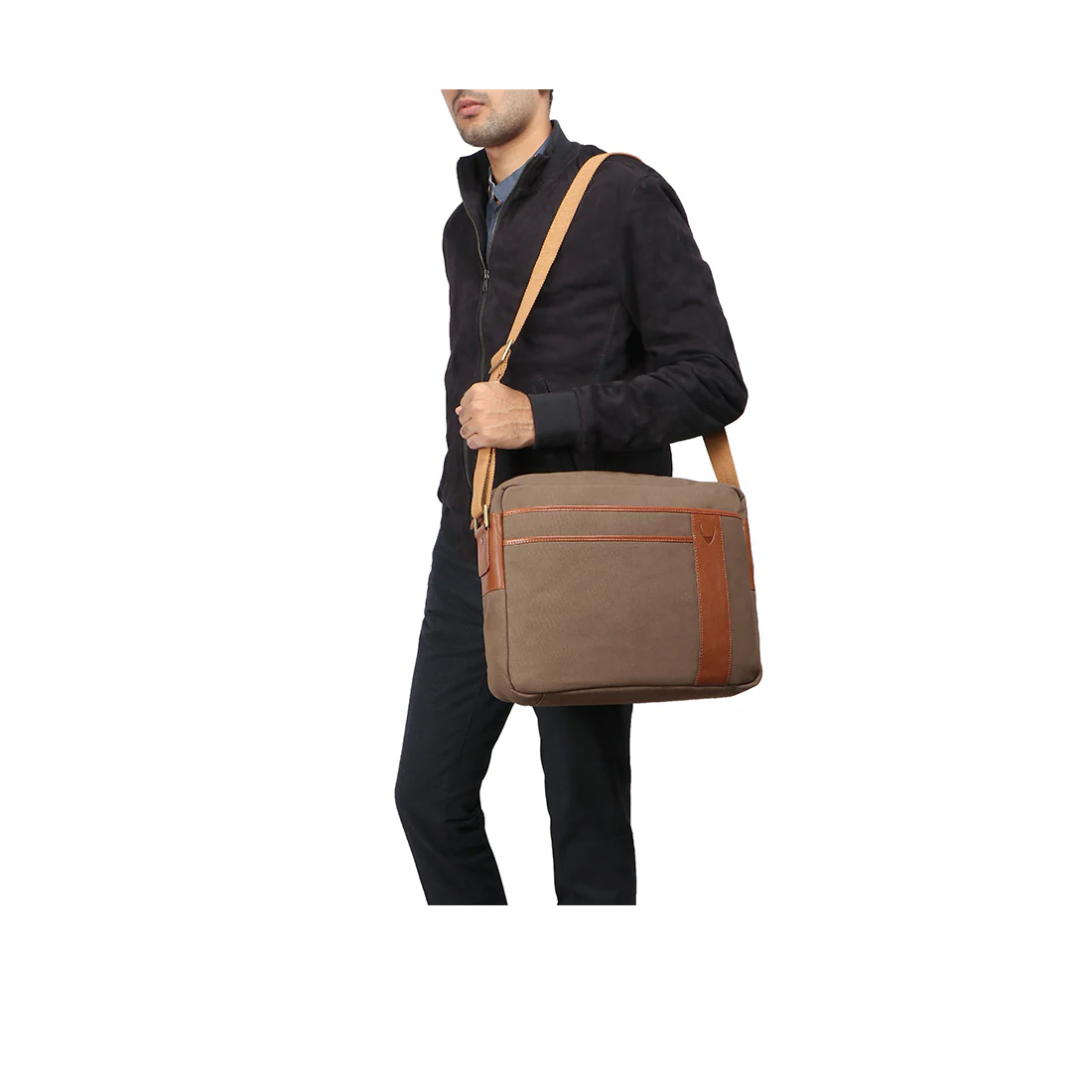 Nausar 01 Tan Canvas Crossbody