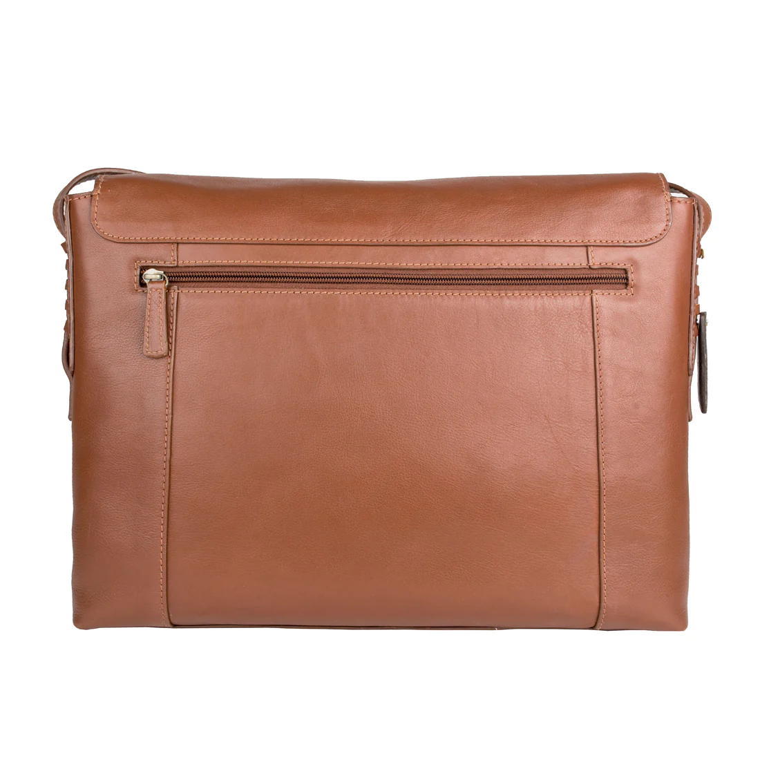 Nicholson 01 Tan Leather Messenger Bag - Image 3