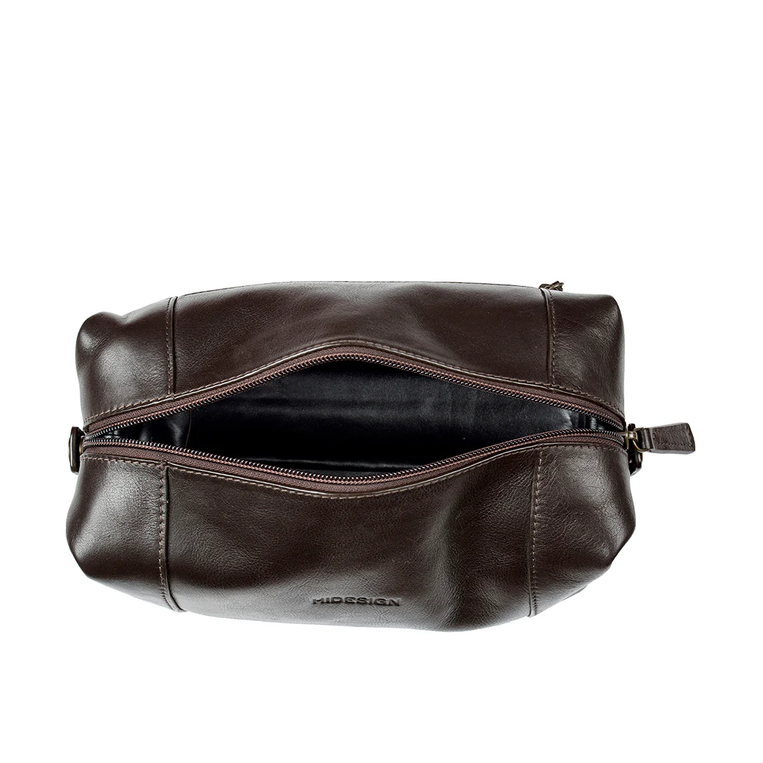 Nicholson 03 Brown Leather Wash Bag - Image 4