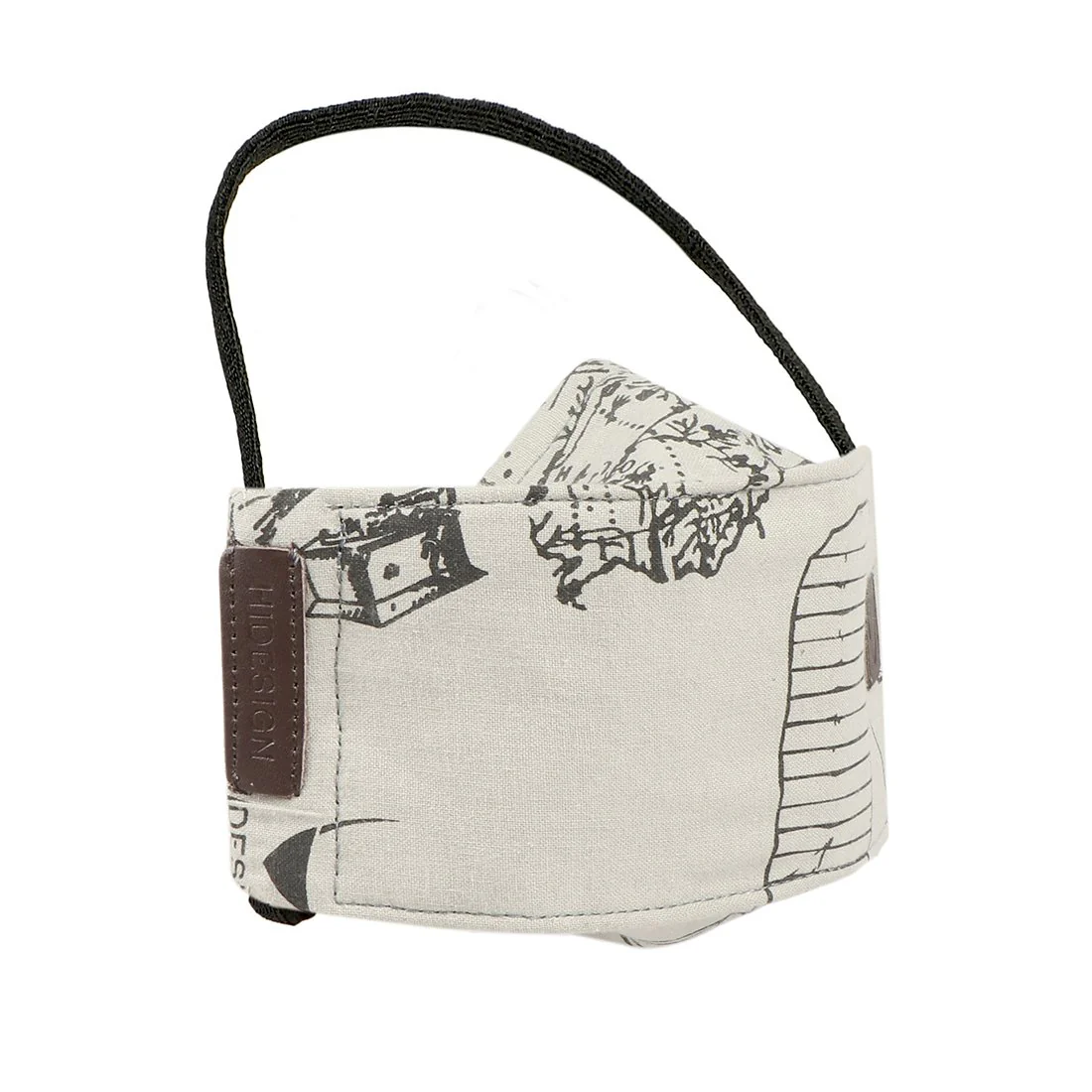 Ninja Combo-Ceme Grey Leather Face Mask - Image 2