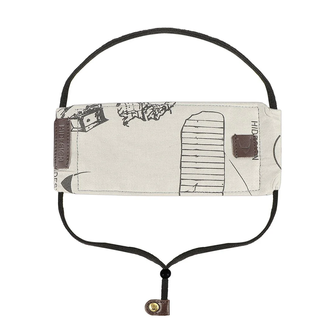 Ninja Grey Leather Face Mask - Image 3