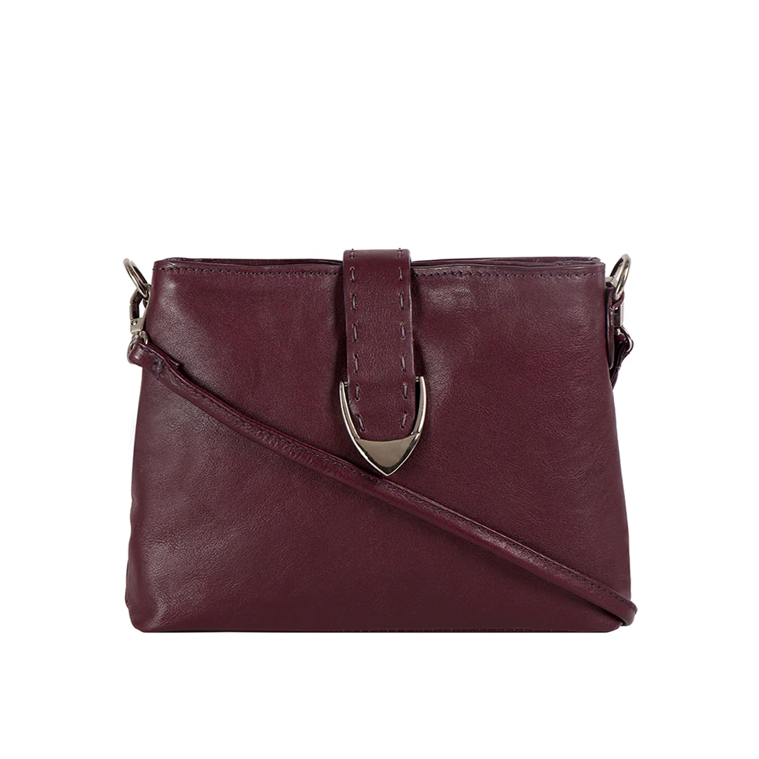 Norah W1 Purple Leather Sling Wallet