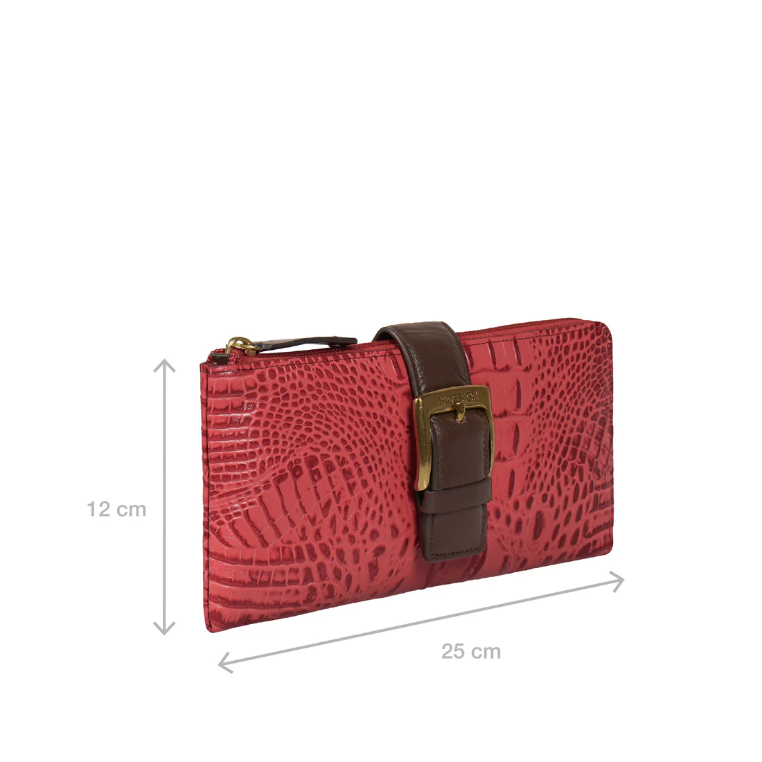Oksana W3 Red Leather Zip Around Wallet - Image 2