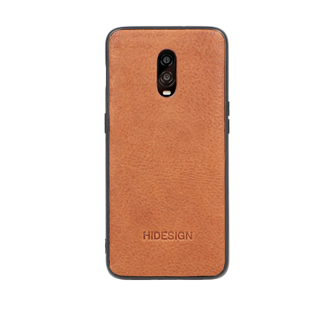 One Plus 6T-Kala Black Leather Mobile Case - Image 4