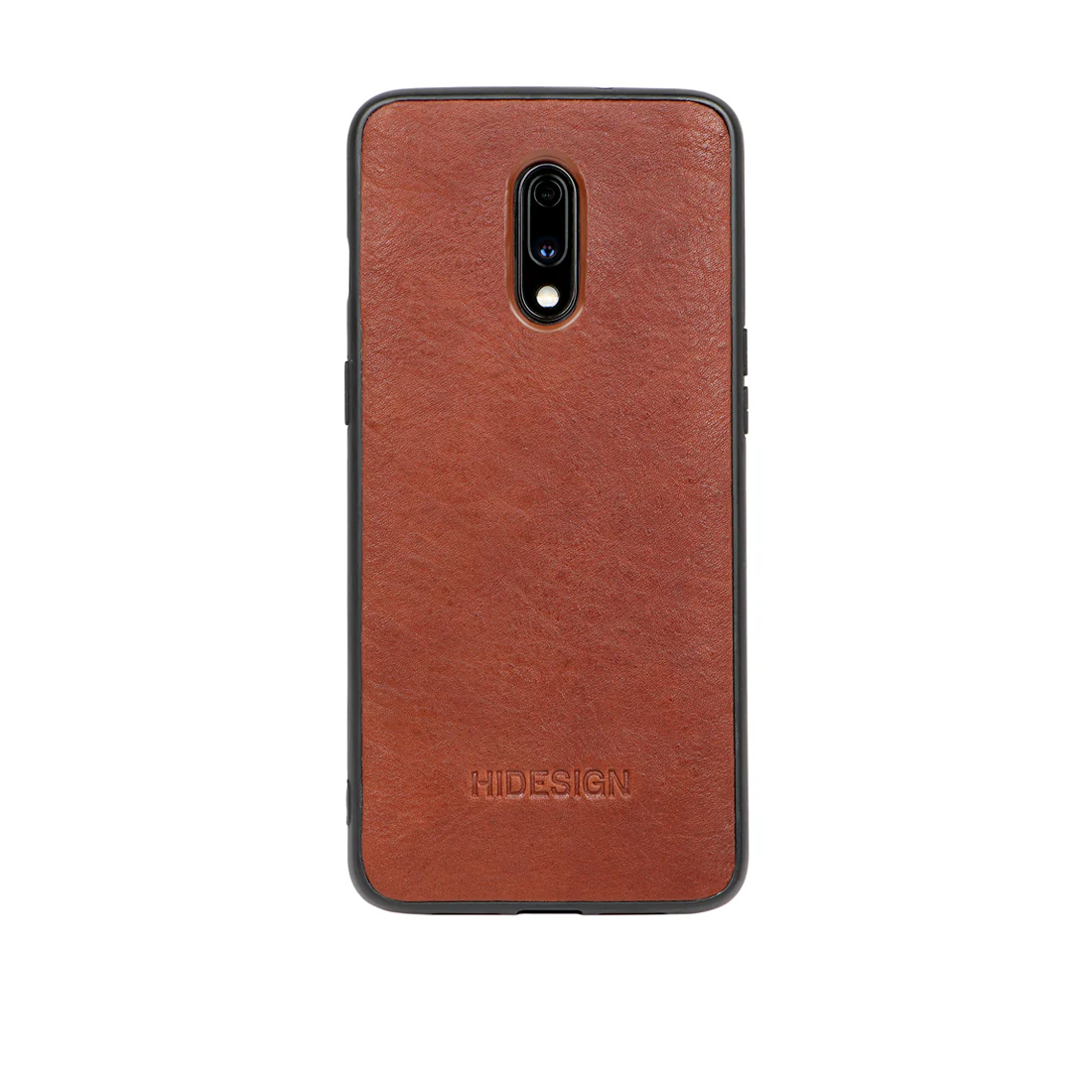 One Plus 7 Black Leather Mobile Case - Image 4