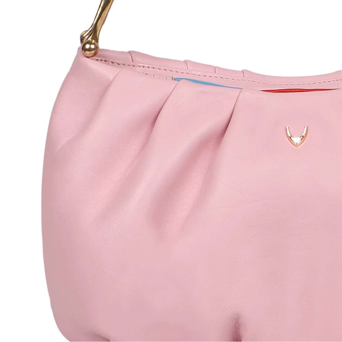 Oona 01 Pink Leather Shoulder Bag - Image 5
