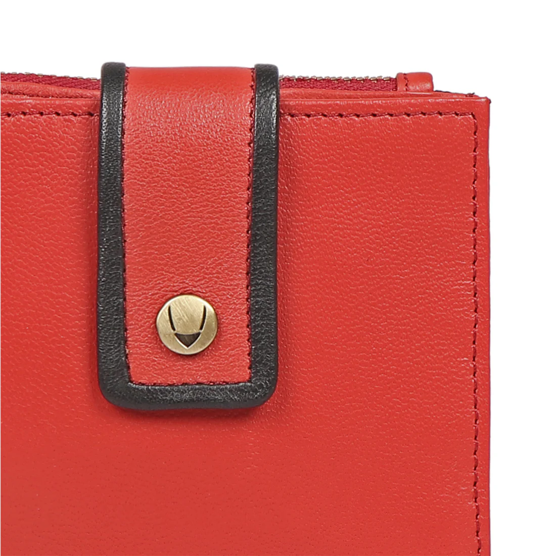 Oona W3 Red Leather Bi-Fold Wallet - Image 8