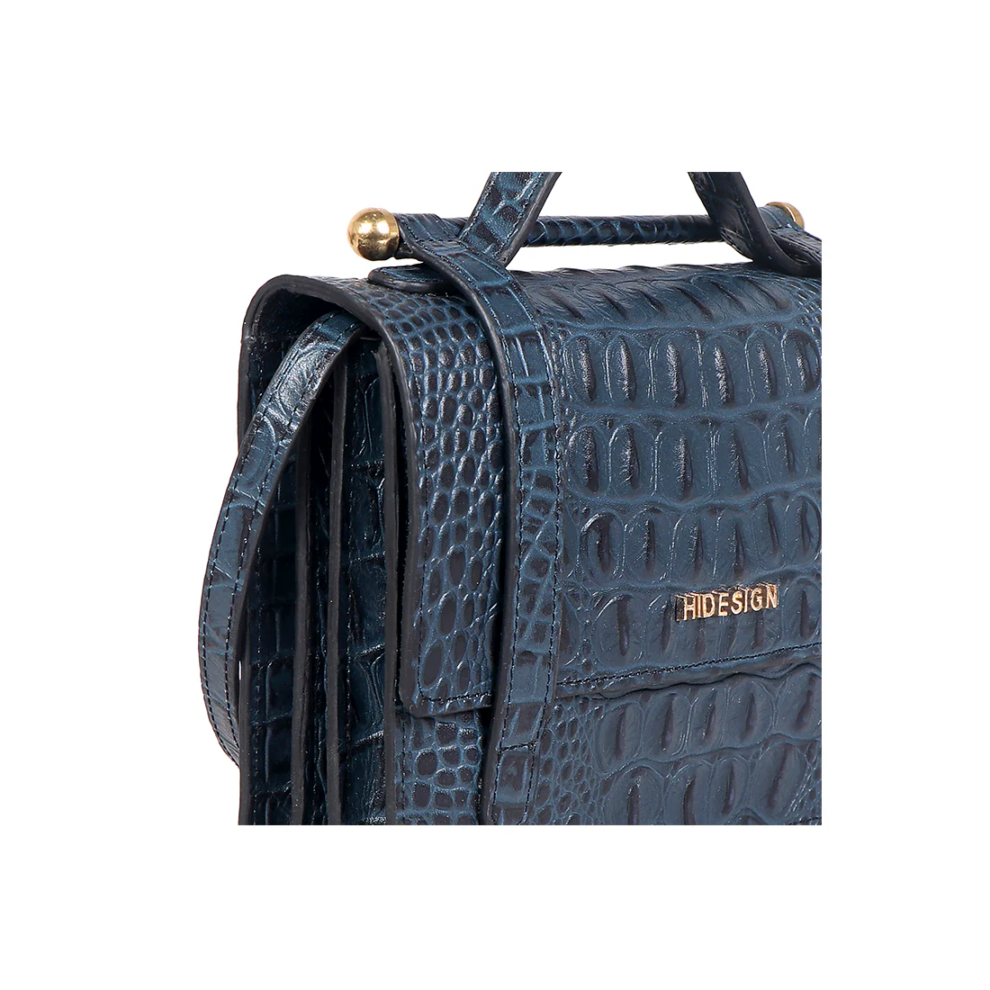 Ophelia W2 Blue Leather Sling Wallet - Image 4