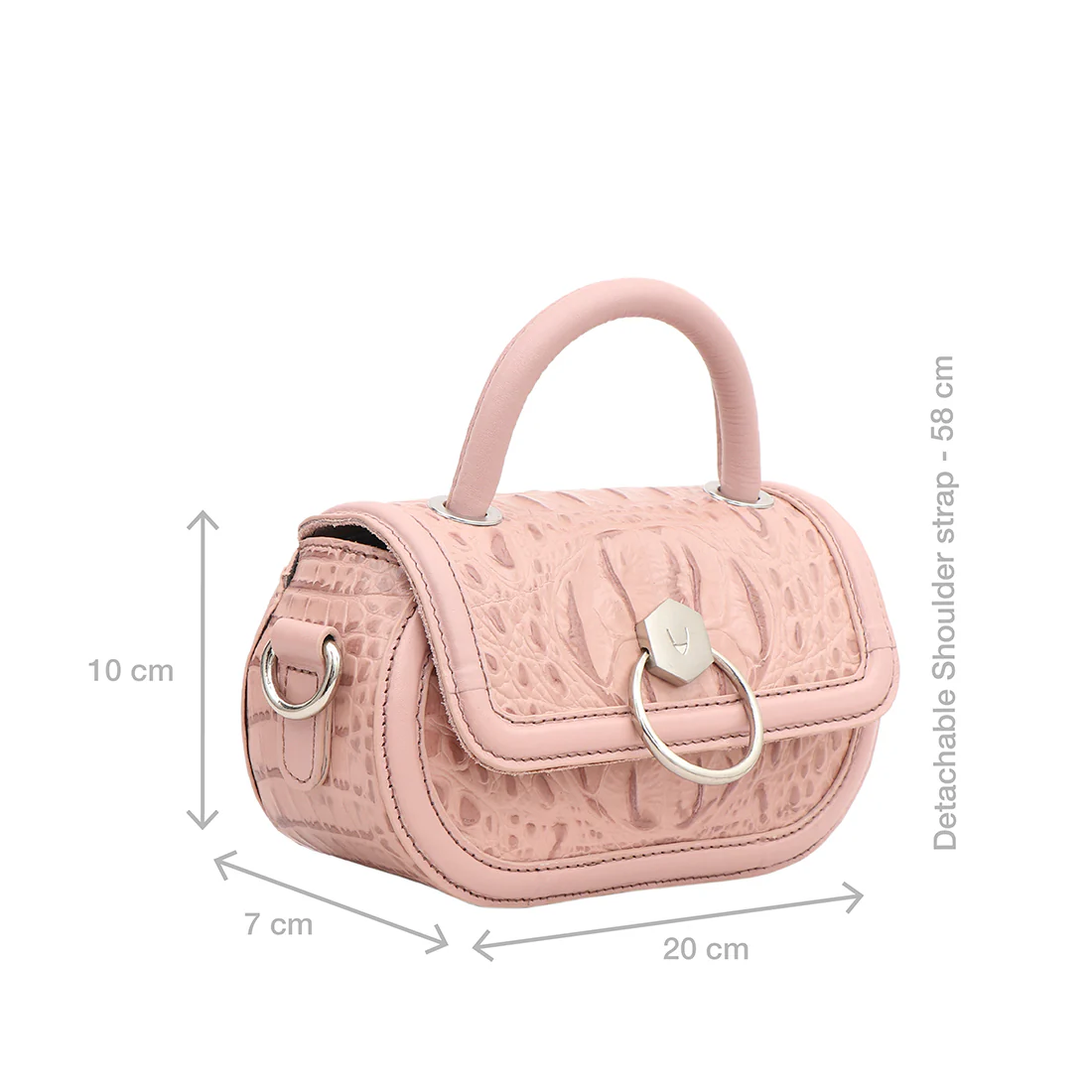 Orly-01 Pink Leather Crossbody - Image 3