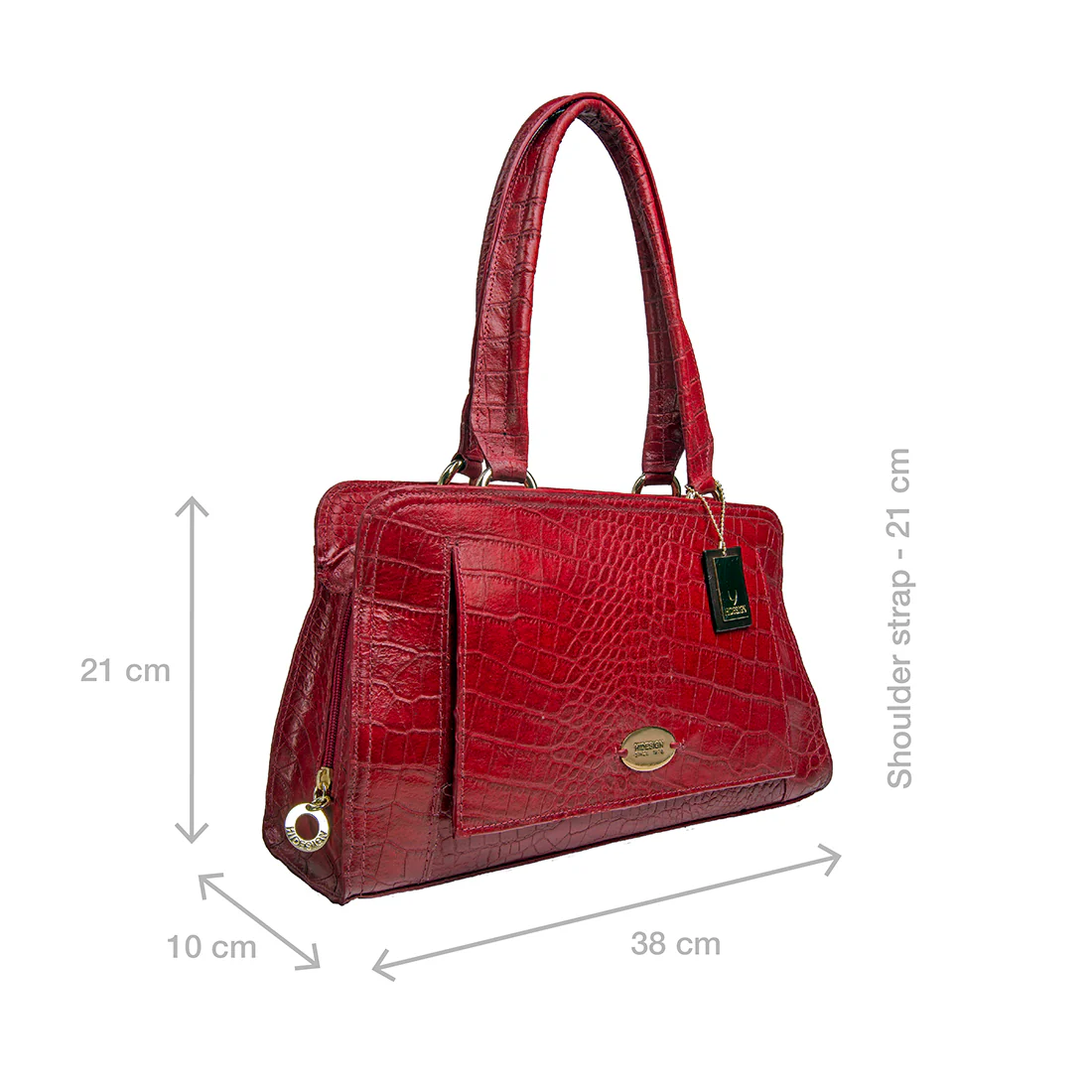 Orsay 03 Red Leather Tote Bag - Image 3