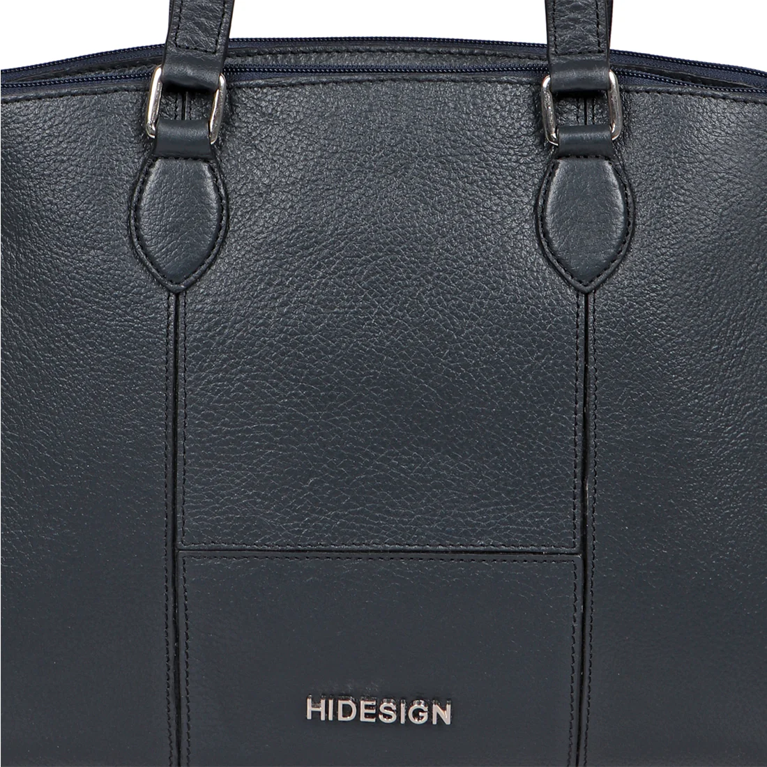 Ovave 03 Blue Leather Tote Bag - Image 5