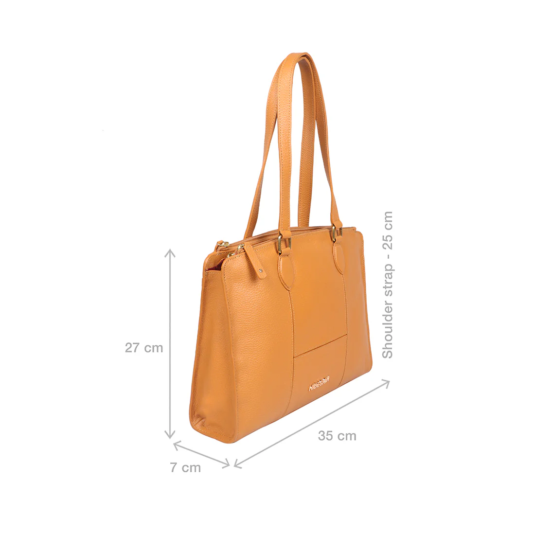 Ovave 03 Yellow Leather Tote Bag - Image 3