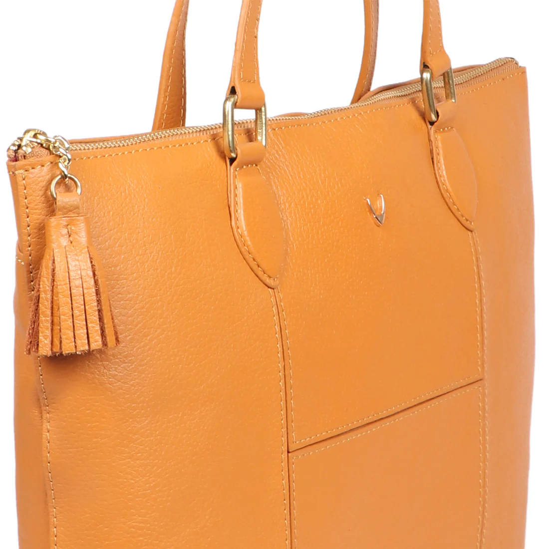 Ovave 04 Yellow Leather Tote Bag - Image 5
