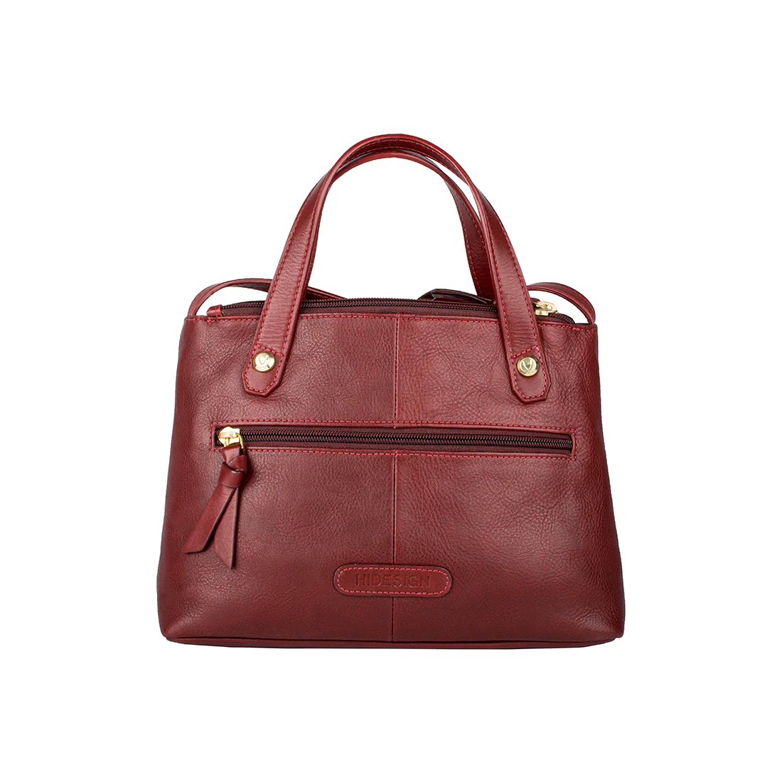 Paloma 02 Red Leather Satchel - Image 3