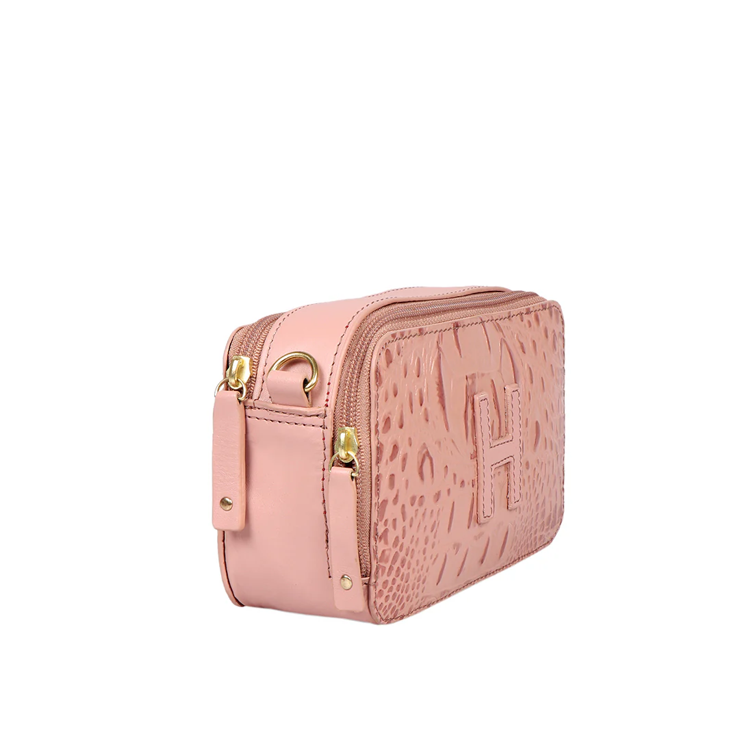 Panama 01 Pink Leather Crossbody - Image 3